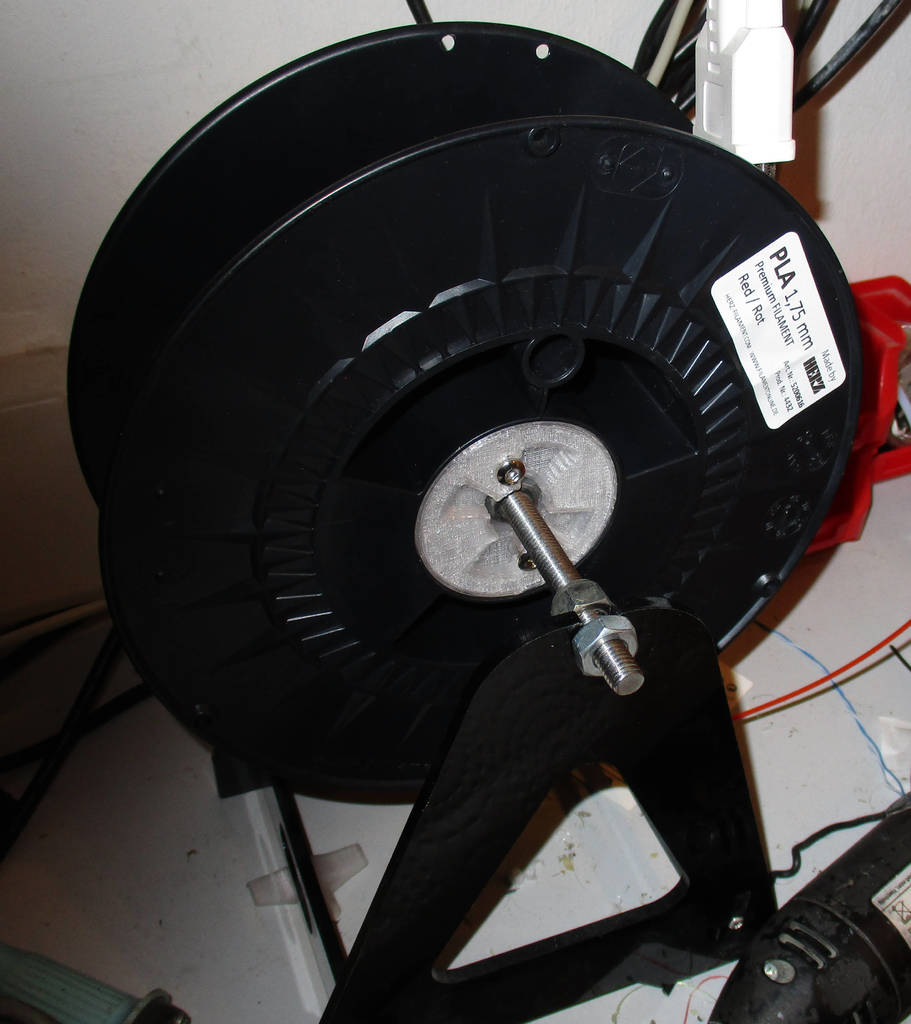 Filament spool holder one/two-sided for easy changing