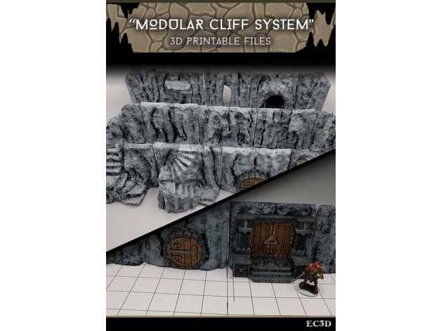 Image of Modular Cliffs - 28mm gaming - Sample Items