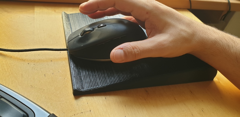 Ergonomic Mouse Pad with optional Silicone Coating (Form included)