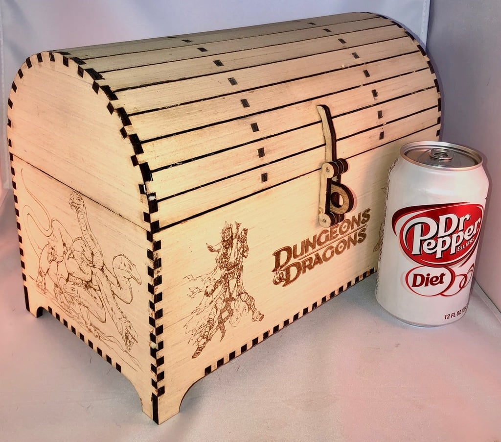 Treasure Chest 5mm Plywood with Clasp and Hinges