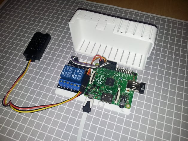 raspberry Pi A+ + 2 relay module HL-526 V1.0 case