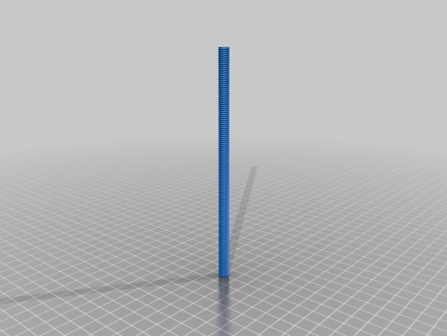 7.25 mm x 1.25mm thread step rod (150mm)