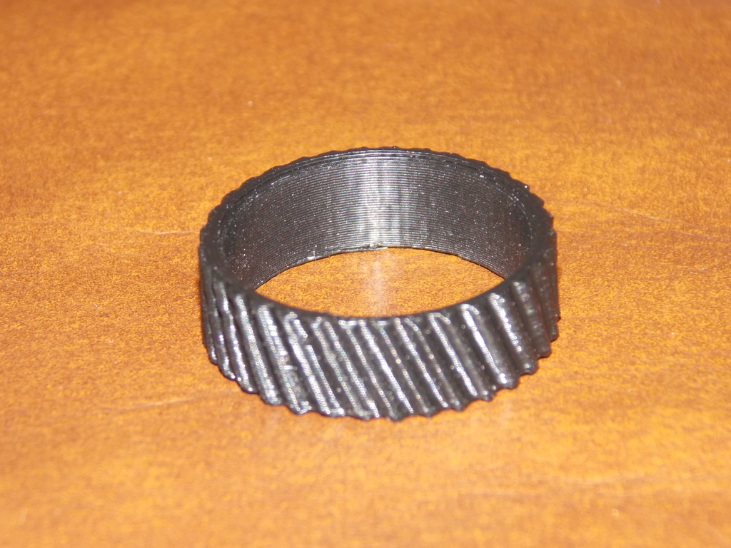Helical Gear Wedding Ring