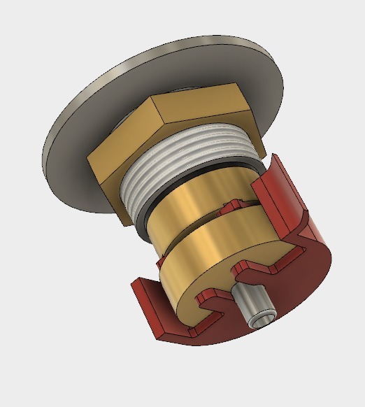 Modmaker 510 squonker connector locking mechanism (large nut)