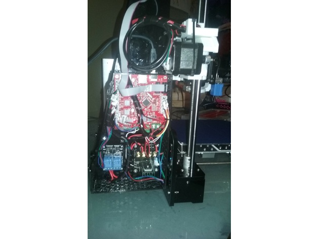 Anet A8 Mainboard Case with MOSFET and relay plus Rpi mount