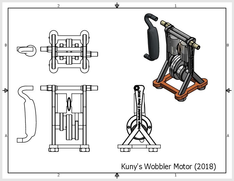 Wobbler Motor runs on less than 4psi compressed air