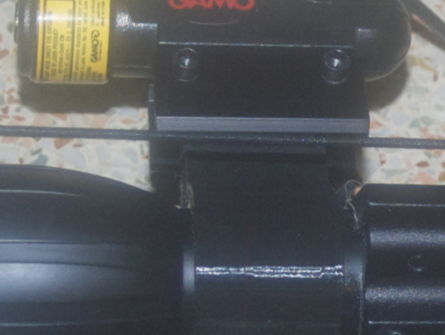 Custom lazer mount for 1 inch scope