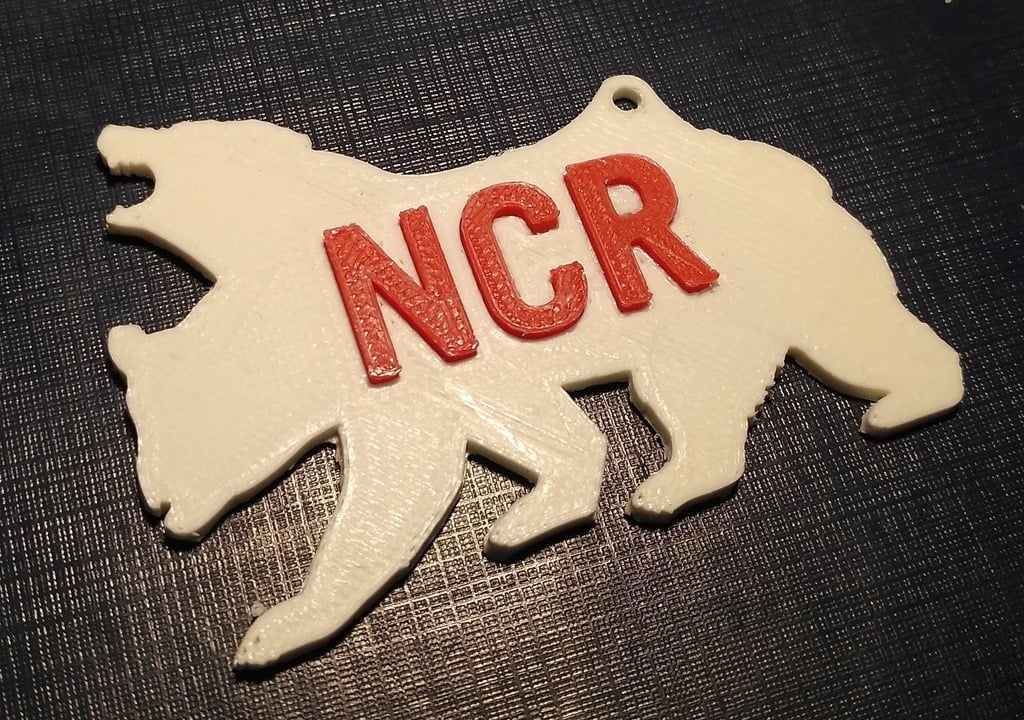 NCR emblem keychain