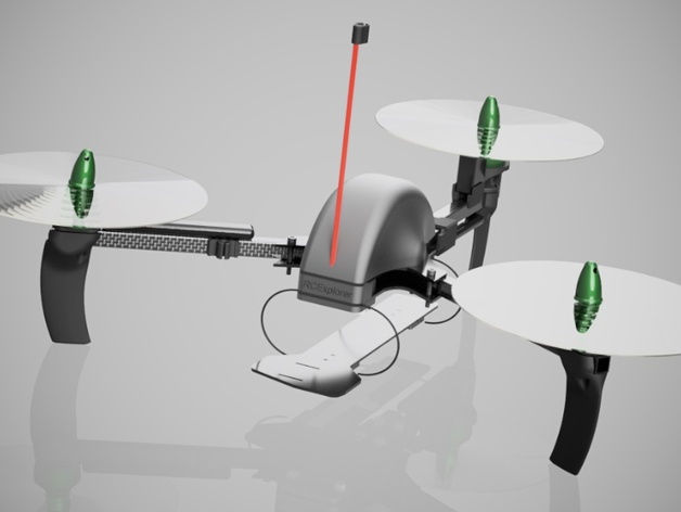 RCExplorer V3 inspired tricopter mini (295mm wheelbase)