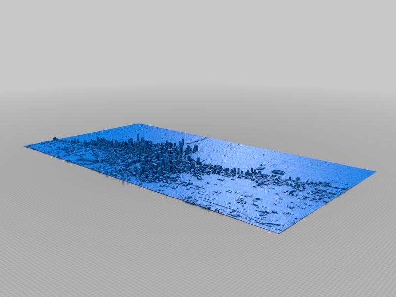 Chicago Skyline 3D Map