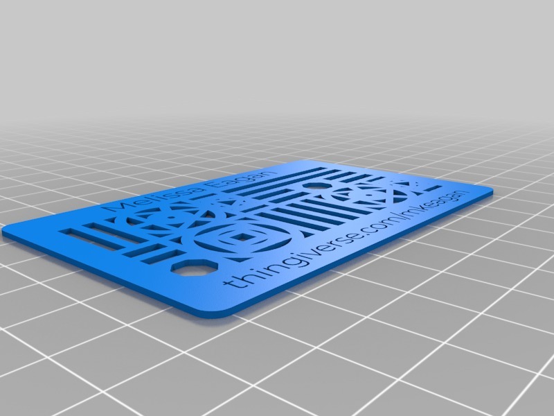 My 3D Printing Business Card