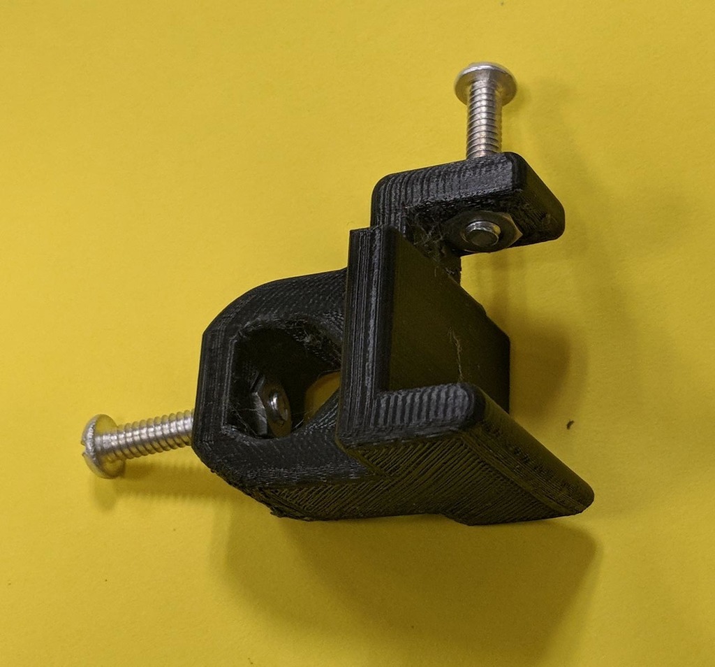 Meter stick to 1/2 inch (12.4 mm) support rod parallel clamp