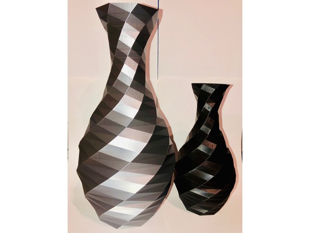 Vase Multifacettes Spirales