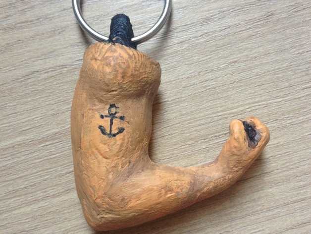 Strong arm keychain (muscle...)