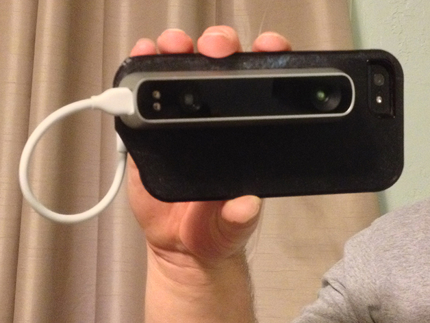 Structure Sensor bracket for iPhone 5 with Otterbox Defender