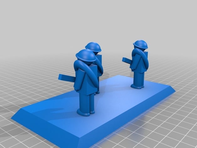Simple Russian WW2 Infantry Stand for Wargames