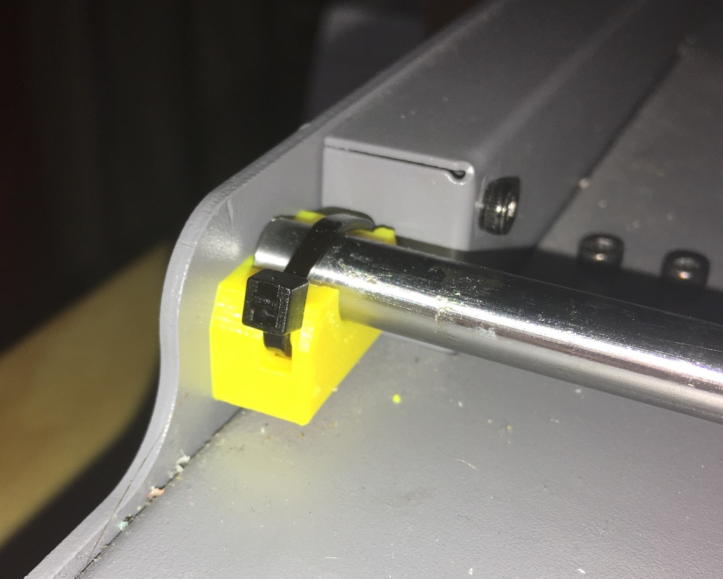 Wanhao i3 plus/Cocoon Create Touch zip tie rod holders