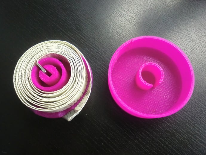 Sewing tape spool and holder