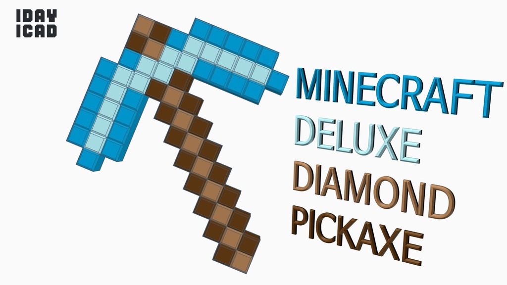 MINECRAFT DELUXE DIAMOND PICKAXE 