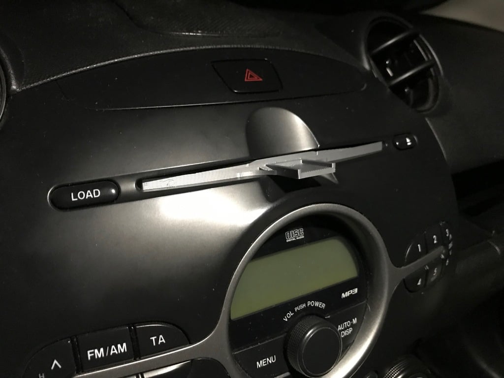 Mazda 2 CD hole support for phone holder