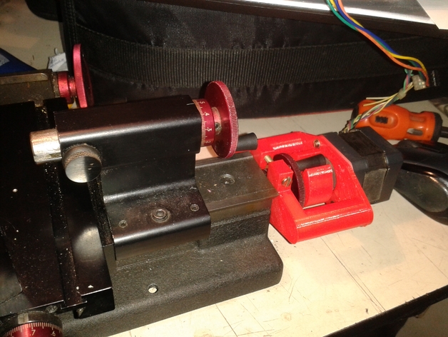 Stepper motor support for Sherline lathes