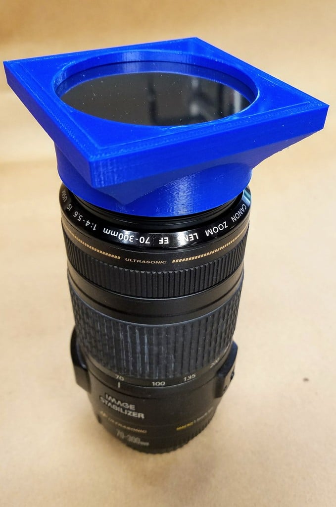 Solar Filter Holder - Canon 58mm lens with 2 tabs