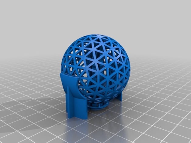 3D Printed Ping-Pong Ball, w/ support structure