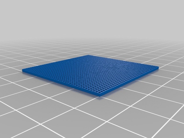My Customized Openscad grid for LEDs 40x40