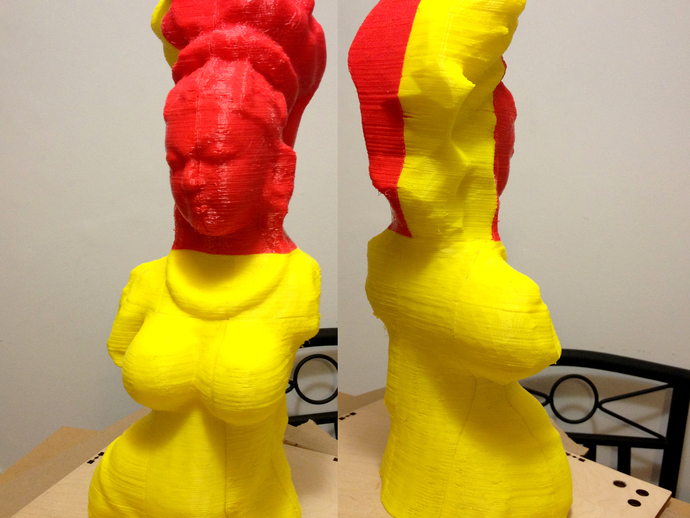 Life-size Bust of a Female Deity - Cupcake printable