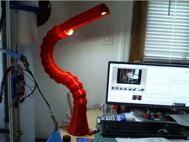 Large Articulated Desk Lamp Led Cob By Wepollock Thingiverse