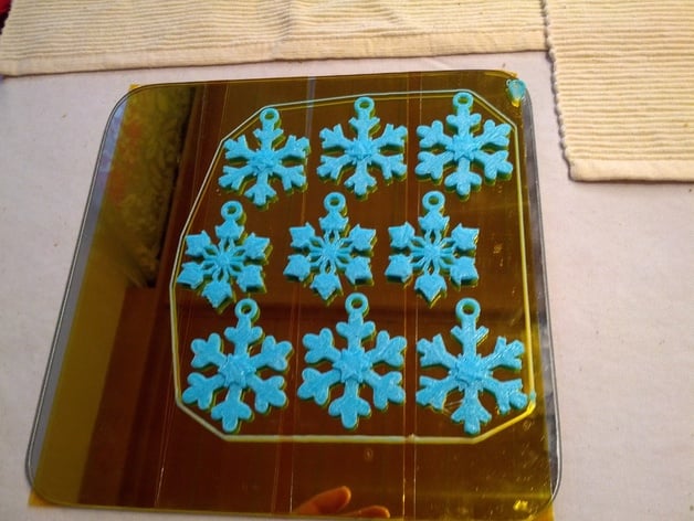 Snowflakes 9er Plate gcode