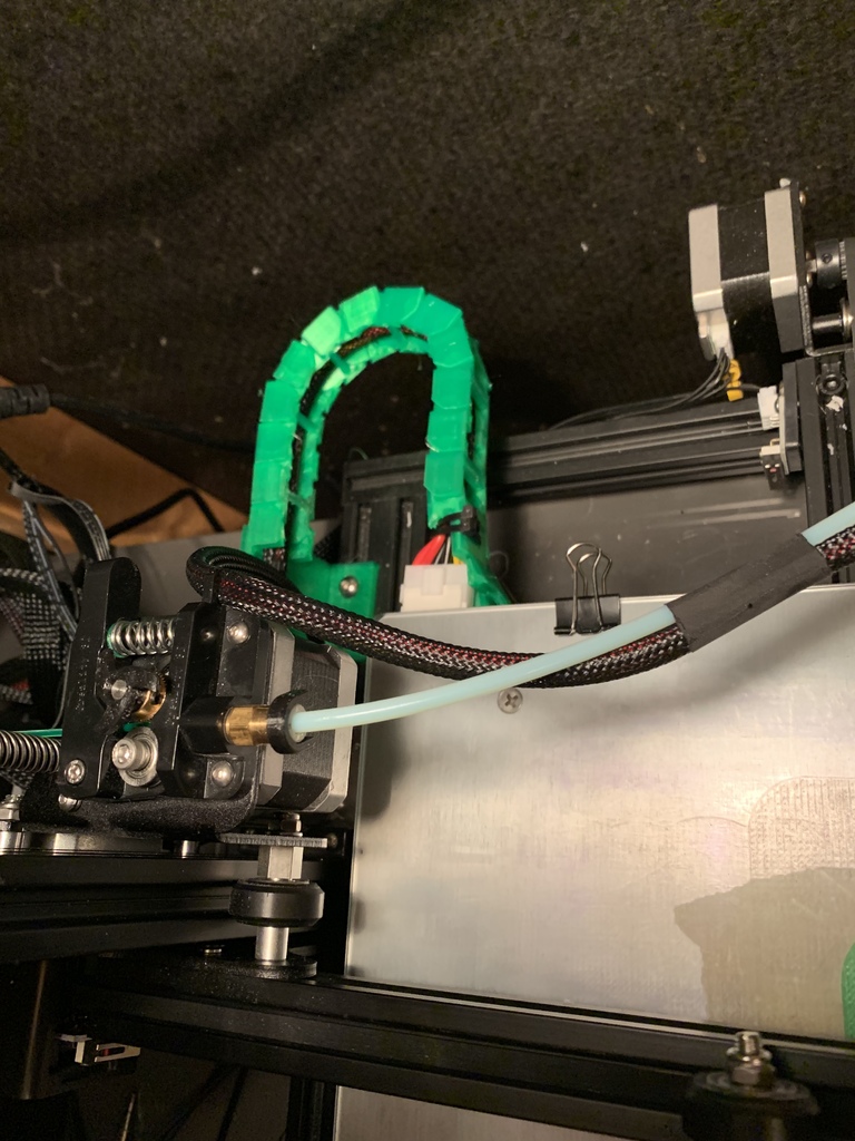 Creality CR-10 MINI Y and Z axis cable drag chain
