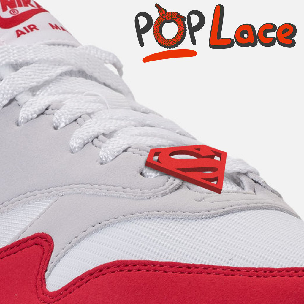 SUPERMAN LOGO - ACCESSORY FOR SHOE LACE - POPLACE