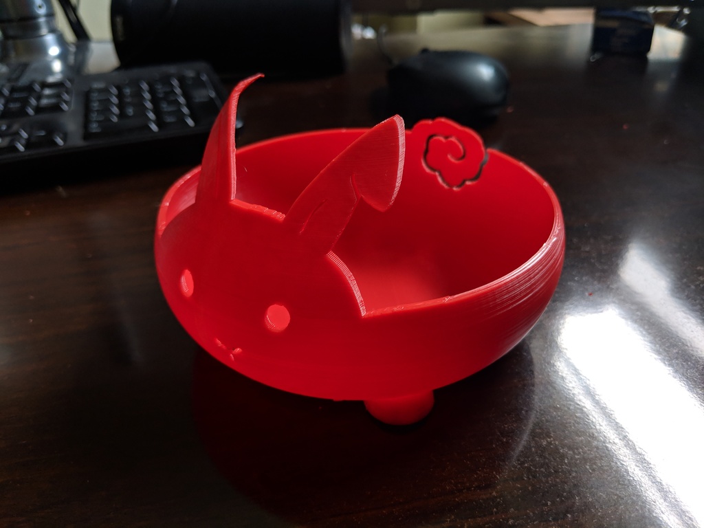 Red Rabbit Yarn Bowl