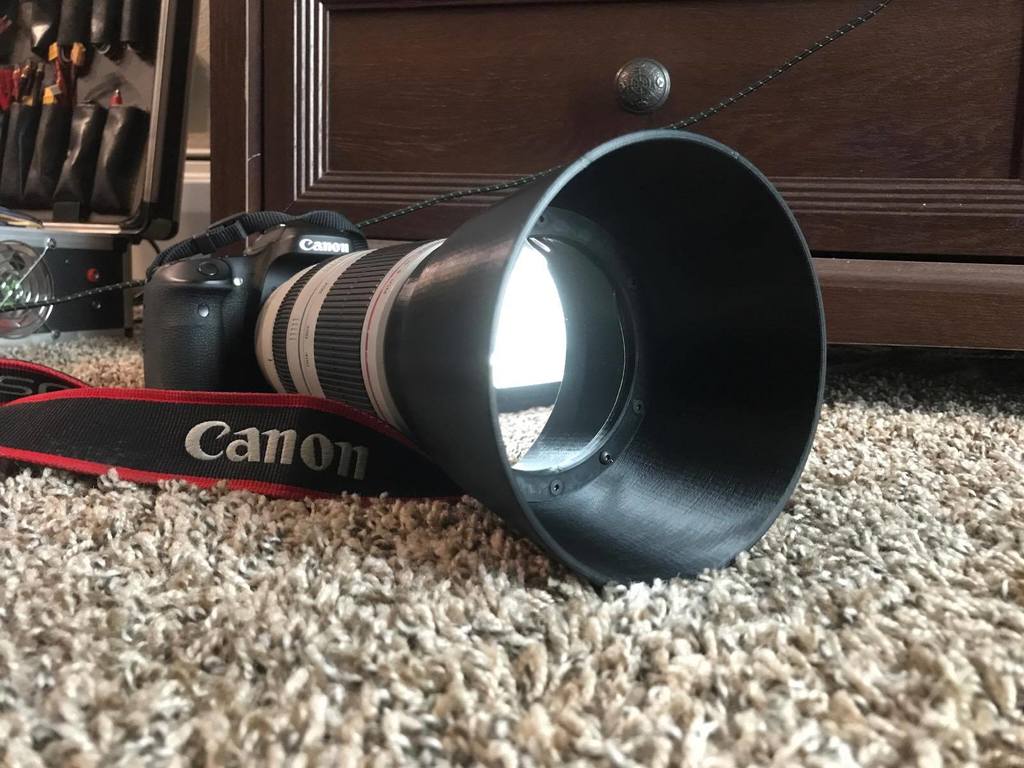 Solar Filter Lens Hood (V2) for Canon 100-400mm (77mm diameter)