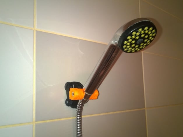 Shower head holder - no drilling in tiles