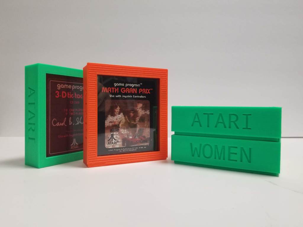 3-D Printed Atari 2600 Game Cartridge Display Case