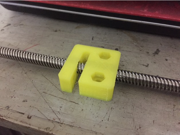 Anti backlash nut 8mm ACME Lead Screw by Thingiverse