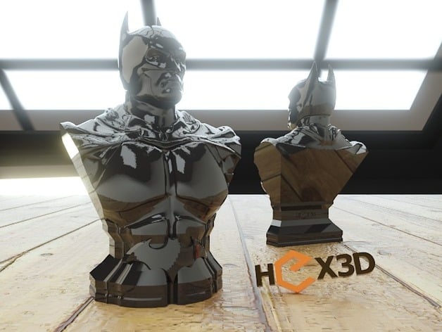 Another Batman Bust (HD) Arkham by Geoffro - Thingiverse