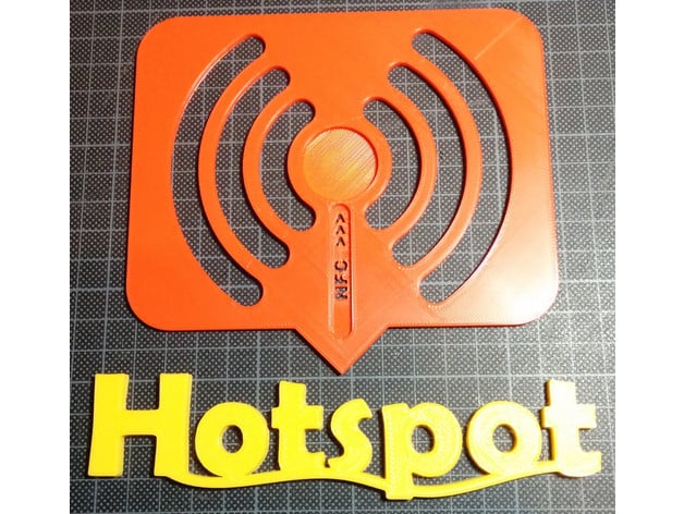 WiFi / Hotspot Sign with NFC Tag