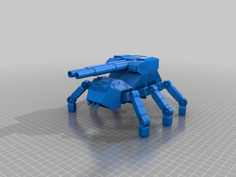 Heavy Artillery 6 legged Ant walker for 28mm wargaming and sci-fi diorma