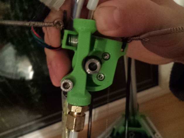 Thews Drive - A Quick Release Flying Extruder for Delta printers