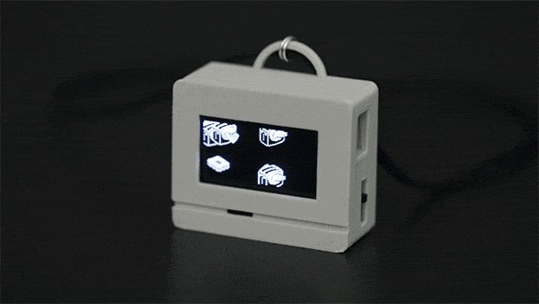 Animated Flying Toaster OLED Jewelry