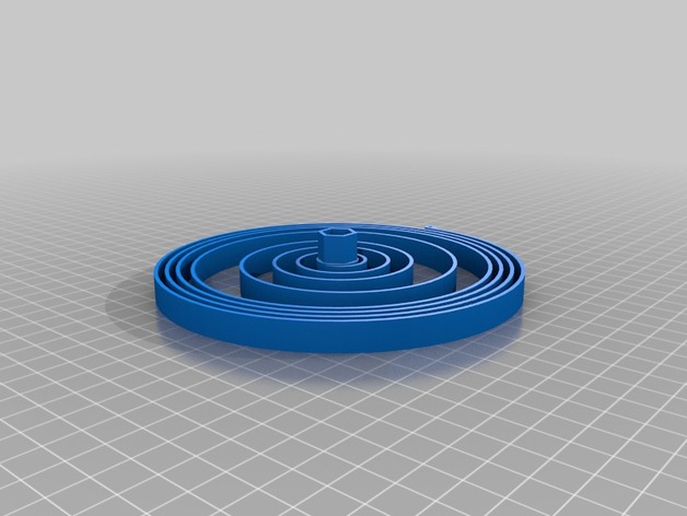 3D Printed Watch Mainspring for Smaller Print Beds (UNTESTED)