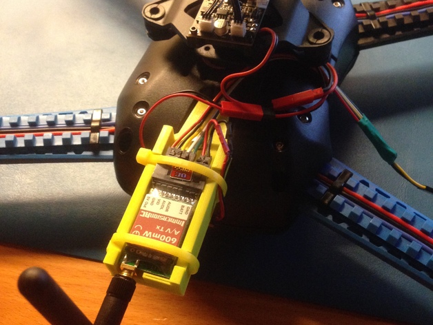 Video transmitter bracket for IRIS drone