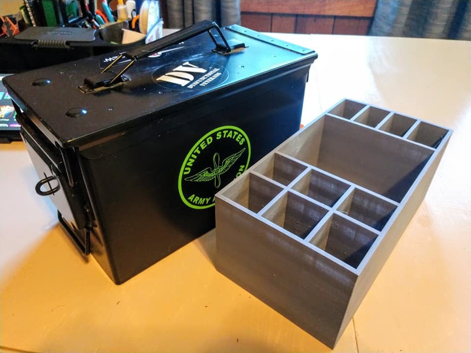 Ammo Can RC Airplane Battery Divider 