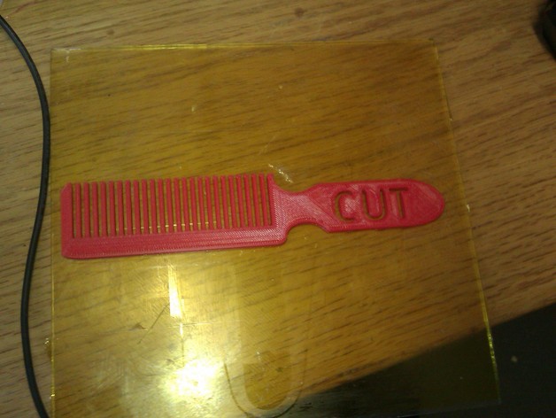 scissors over comb Barbers comb