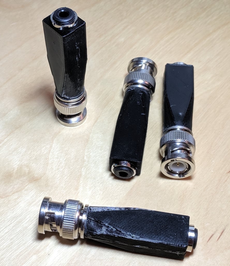 3.5 mm (F) to BNC (M) connector adapter