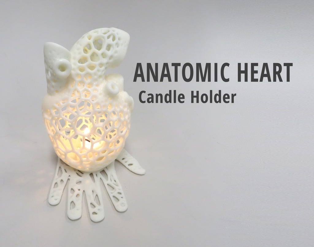 Anatomic Heart Candle Holder