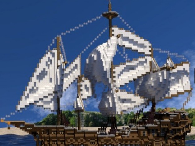 Minecraft Medieval Ship